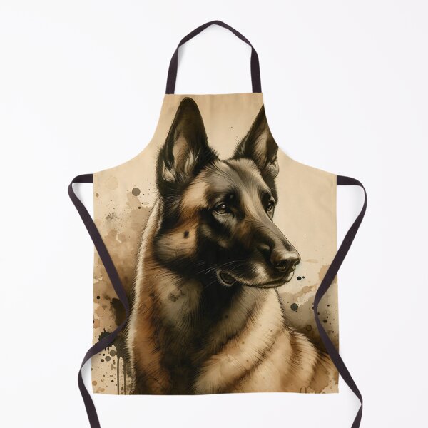 Item preview, Vintage Watercolor Belgian Malinois designed and sold by TheAnimalZ00.