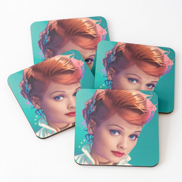 Item preview, I Love Lucy - Lucille Ball - Cyberpunk Art designed and sold by ShopFanGirl.