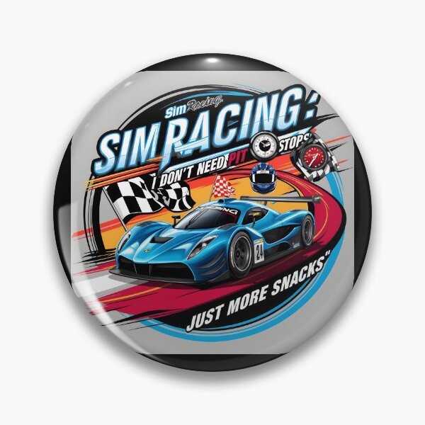 Item preview, Sim Racing: I Don’t Need Pit Stops, Just More Snacks designed and sold by HardCorps.