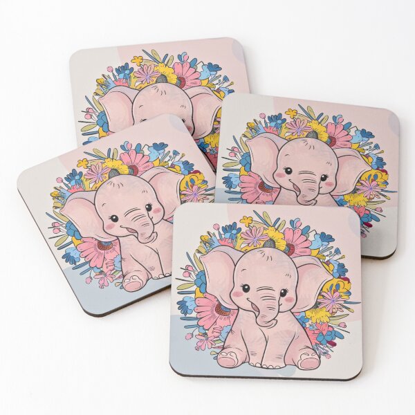 Item preview, Cute Elephant. Little elephant, colorful elephant, elephant drawing designed and sold by ElephantVibes.