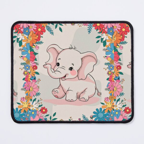 Item preview, Cute Elephant. Little elephant, colorful elephant, elephant drawing designed and sold by ElephantVibes.
