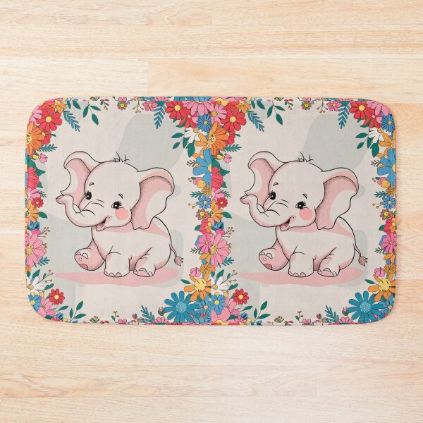 Item preview, Cute Elephant. Little elephant, colorful elephant, elephant drawing designed and sold by ElephantVibes.