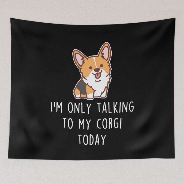 Item preview, Red-Headed Tri Corgi Talking To designed and sold by Clara Hollins.