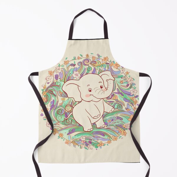 Item preview, Cute Elephant. Little elephant, colorful elephant, elephant drawing designed and sold by ElephantVibes.