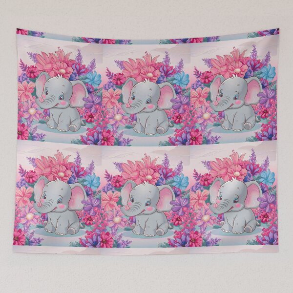 Item preview, Cute Elephant. Little elephant, colorful elephant, elephant drawing designed and sold by ElephantVibes.