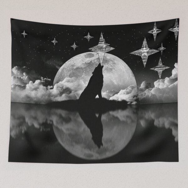 Item preview, wolf in the moonlight designed and sold by apetkovic.