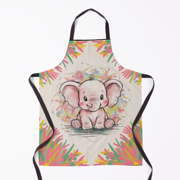 Item preview, Cute Elephant. Little elephant, colorful elephant, elephant drawing designed and sold by ElephantVibes.