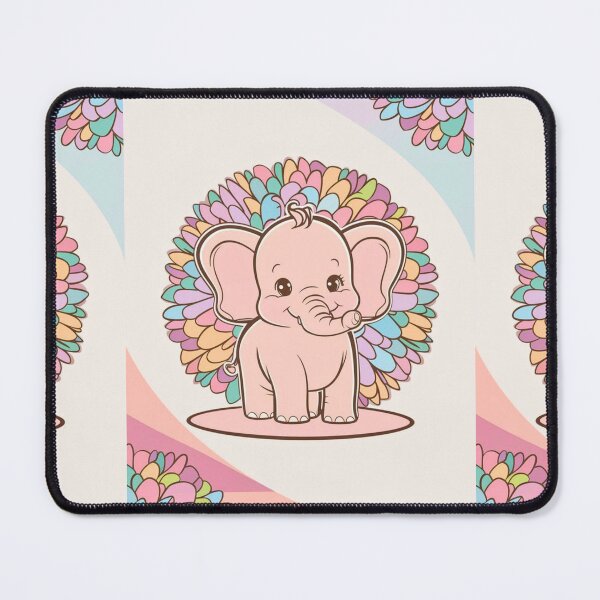 Item preview, Cute Elephant. Little elephant, colorful elephant, elephant drawing designed and sold by ElephantVibes.