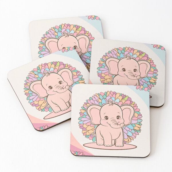 Item preview, Cute Elephant. Little elephant, colorful elephant, elephant drawing designed and sold by ElephantVibes.