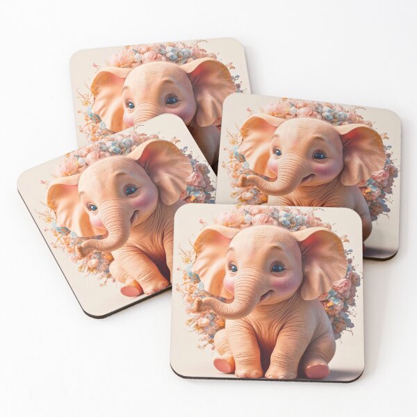 Item preview, Cute Elephant. Little elephant, colorful elephant, elephant drawing designed and sold by ElephantVibes.