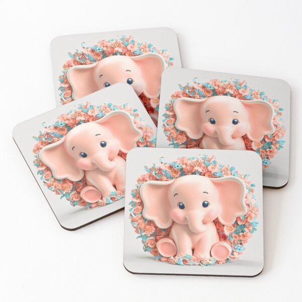 Item preview, Cute Elephant. Little elephant, colorful elephant, elephant drawing designed and sold by ElephantVibes.
