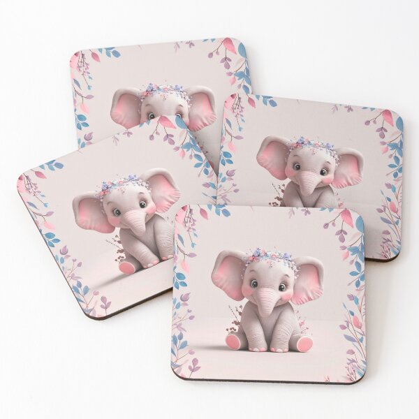 Item preview, Cute Elephant. Little elephant, colorful elephant, elephant drawing designed and sold by ElephantVibes.