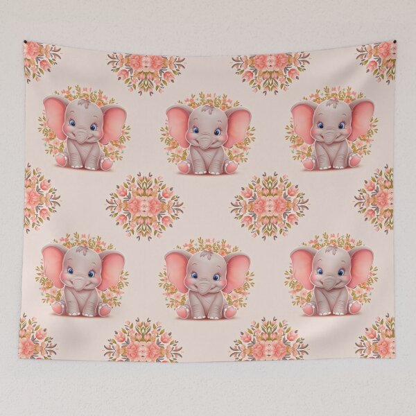 Item preview, Cute Elephant. Little elephant, colorful elephant, elephant drawing designed and sold by ElephantVibes.