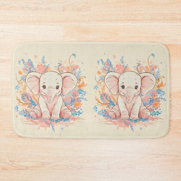 Item preview, Cute Elephant. Little elephant, colorful elephant, elephant drawing designed and sold by ElephantVibes.