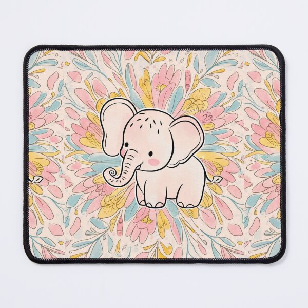 Item preview, Cute Elephant. Little elephant, colorful elephant, elephant drawing designed and sold by ElephantVibes.
