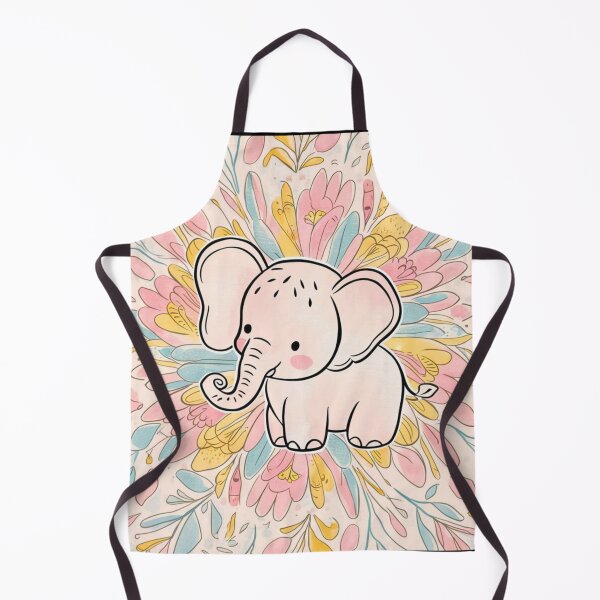 Item preview, Cute Elephant. Little elephant, colorful elephant, elephant drawing designed and sold by ElephantVibes.