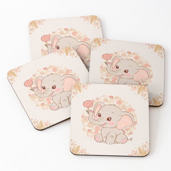 Item preview, Cute Elephant. Little elephant, colorful elephant, elephant drawing designed and sold by ElephantVibes.