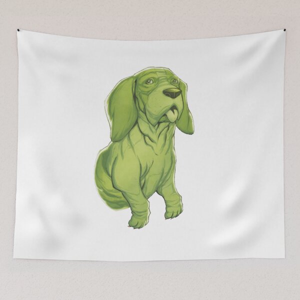 Item preview, Bats the ghost dog phasing through a wall designed and sold by Midnightbloodstone.