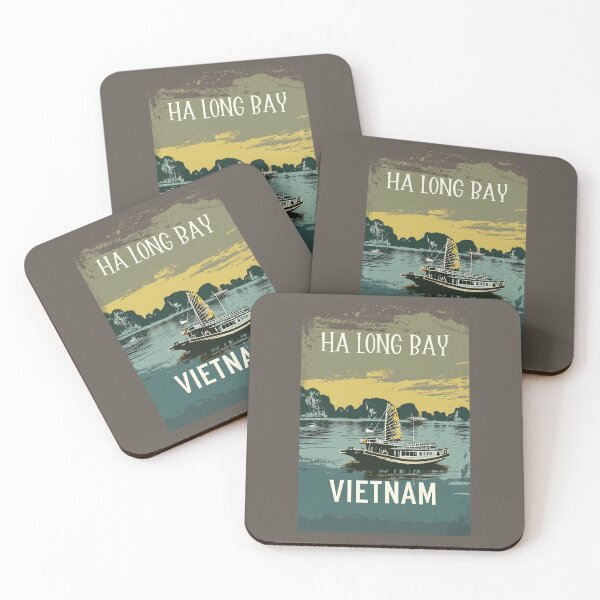 Item preview, A Vintage Travel Illustration of Ha Long Bay - Vietnam designed and sold by GoodOldVintage.