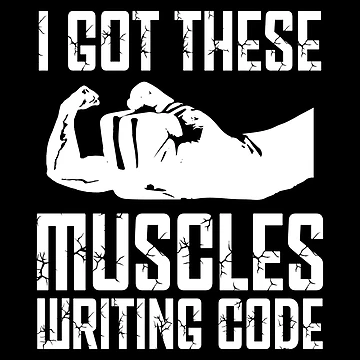 Artwork thumbnail, Funny Programming Programmer Muscles Coder Software Engineer by farhanhafeez