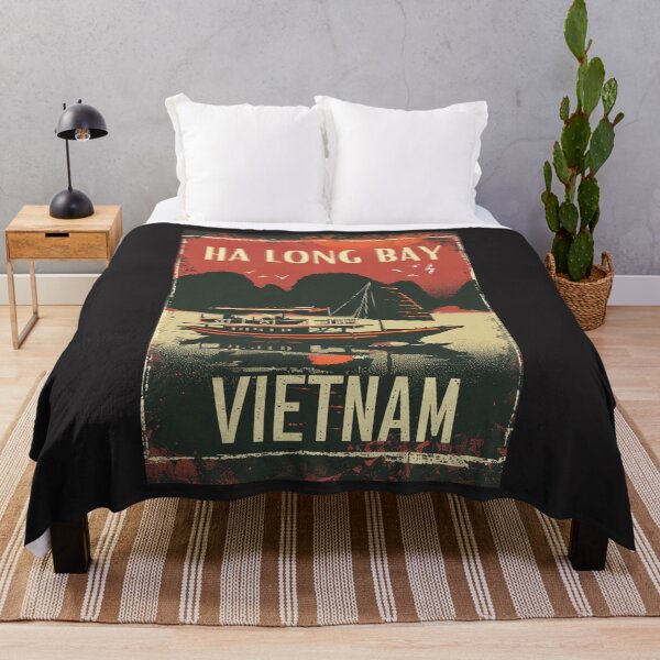 Item preview, A Vintage Travel Illustration of Ha Long Bay - Vietnam designed and sold by GoodOldVintage.