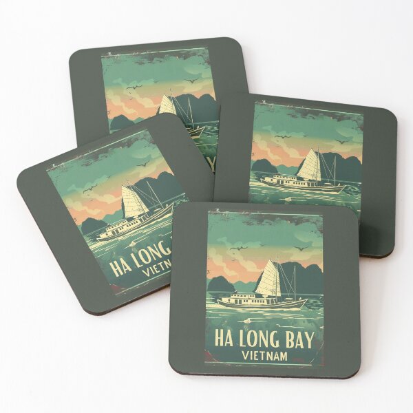 Item preview, A Vintage Travel Illustration of Ha Long Bay - Vietnam designed and sold by GoodOldVintage.