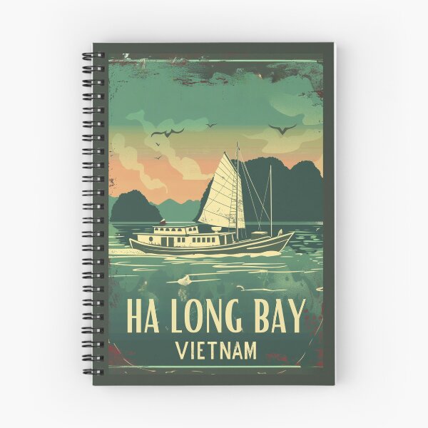 Item preview, A Vintage Travel Illustration of Ha Long Bay - Vietnam designed and sold by GoodOldVintage.