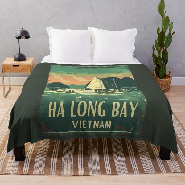 Item preview, A Vintage Travel Illustration of Ha Long Bay - Vietnam designed and sold by GoodOldVintage.