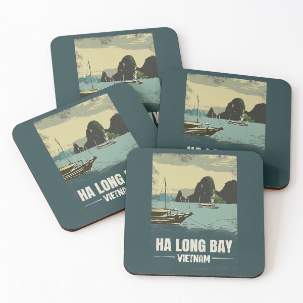 Item preview, A Vintage Travel Illustration of Ha Long Bay - Vietnam designed and sold by GoodOldVintage.