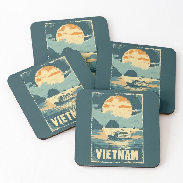 Item preview, A Vintage Travel Illustration of Ha Long Bay - Vietnam designed and sold by GoodOldVintage.