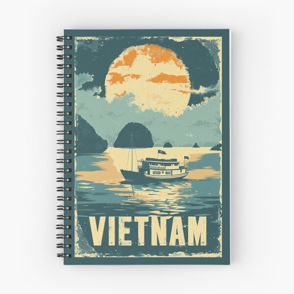 Item preview, A Vintage Travel Illustration of Ha Long Bay - Vietnam designed and sold by GoodOldVintage.
