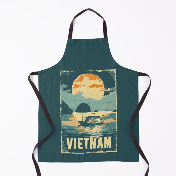 Item preview, A Vintage Travel Illustration of Ha Long Bay - Vietnam designed and sold by GoodOldVintage.