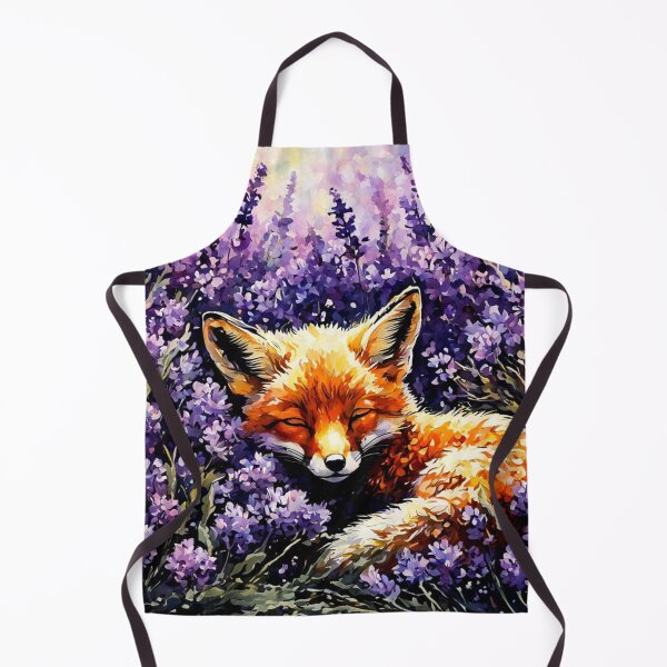 Item preview, Fox Kit Sleeping In Lavender Painting designed and sold by Gabriela McDaniel.