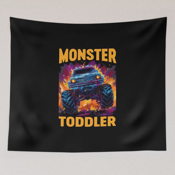 Item preview, Toddler Monster Trucker Retro Race Trucker Lover Jam Vintage designed and sold by farhanhafeez.