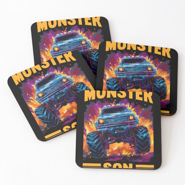 Item preview, Monster Trucker Son Retro Race Trucker Lover Jam Vintage designed and sold by farhanhafeez.
