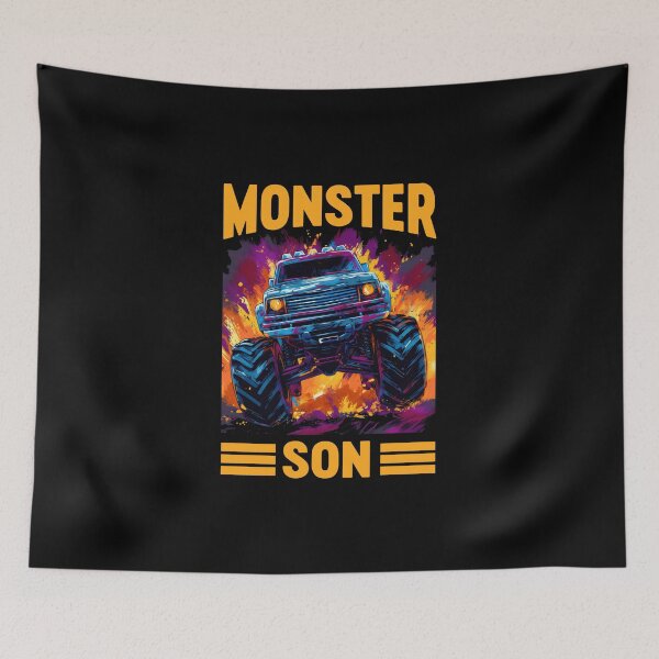 Item preview, Monster Trucker Son Retro Race Trucker Lover Jam Vintage designed and sold by farhanhafeez.