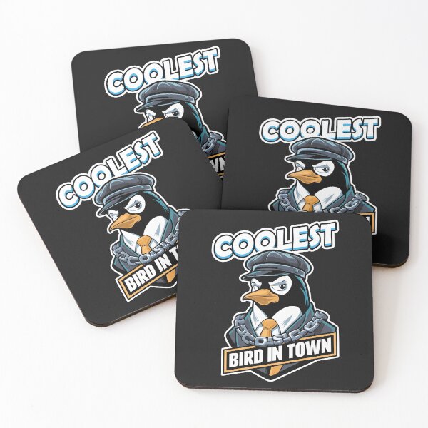 Item preview,  ''Coolest Bird in Town'' Funny Penguin Kawaii Cool T-Shirt designed and sold by Witty Shirts.