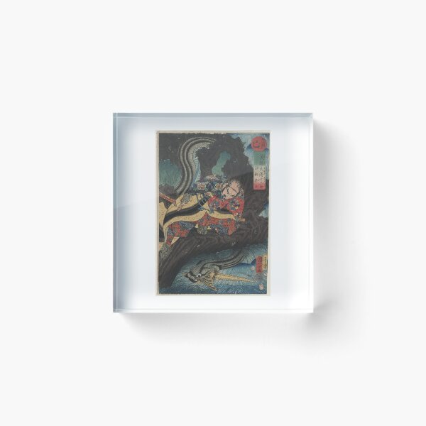 Item preview,  Utagawa Kuniyoshi  Snake (Mi)- Egara Heita, from the series Japanese Heroes for the Twelve Signs of the Zodiac (Eiyû Yamato jûnishi) designed and sold by TeeARTHY.