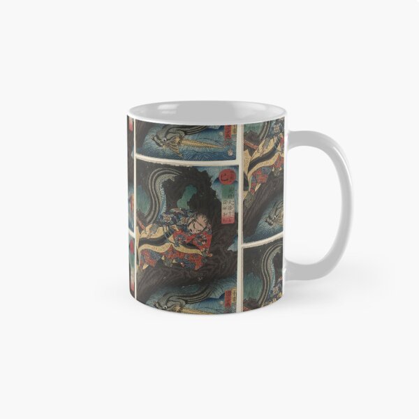 Item preview,  Utagawa Kuniyoshi  Snake (Mi)- Egara Heita, from the series Japanese Heroes for the Twelve Signs of the Zodiac (Eiyû Yamato jûnishi) designed and sold by TeeARTHY.