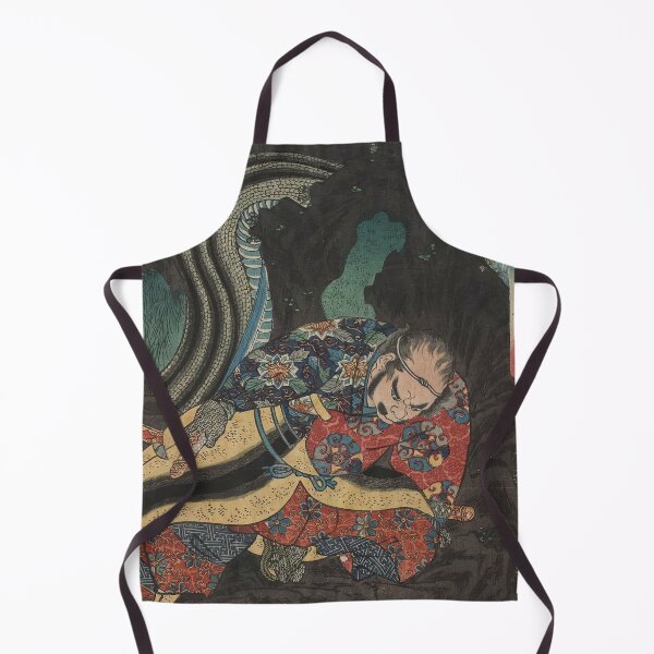 Item preview, Utagawa Kuniyoshi Snake (Mi)- Egara Heita, from the series Japanese Heroes for the Twelve Signs of the Zodiac (Eiyû Yamato jûnishi) designed and sold by TeeARTHY.