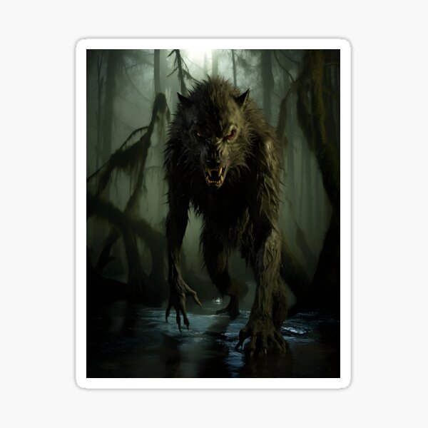 Aperçu de l'œuvre Rougarou Loup-Garou Monstre des marais de Louisiane  créée et vendue par scooterbaby.
