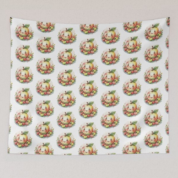 Item preview, Smiling Cartoon Apple Art designed and sold by MatRous7.