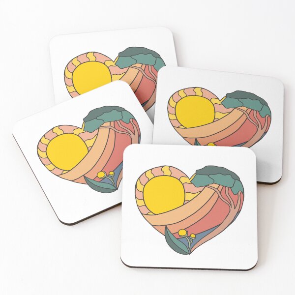 Item preview, Australian Outback Sunrise Love Heart designed and sold by Zaprinda.