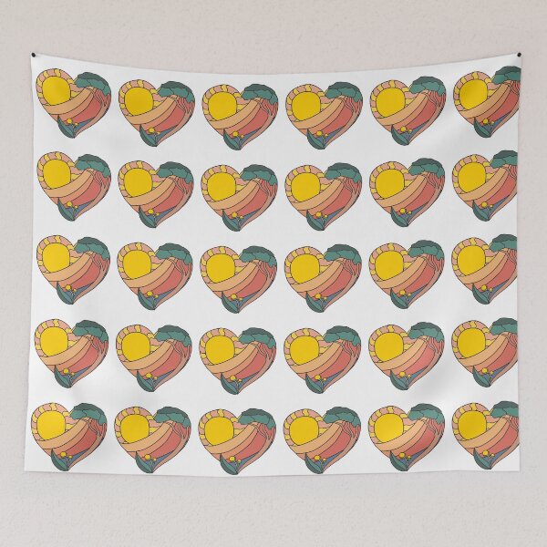 Item preview, Australian Outback Sunrise Love Heart designed and sold by Zaprinda.