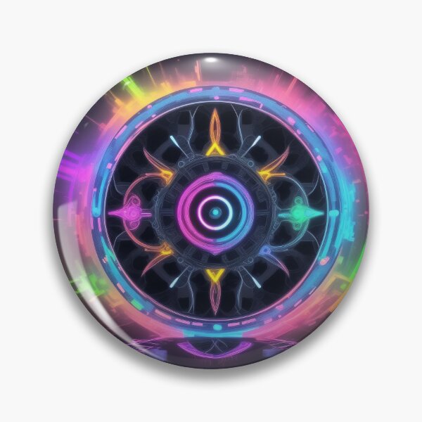 Item preview, Cosmic biological Chronos: Astral Timepieces in neon colors designed and sold by Carlos Gudino.