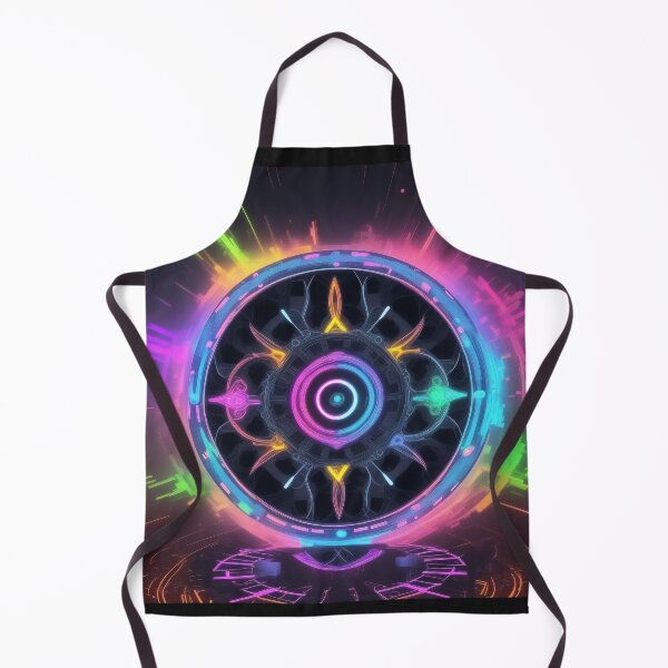 Item preview, Cosmic biological Chronos: Astral Timepieces in neon colors designed and sold by Carlos Gudino.