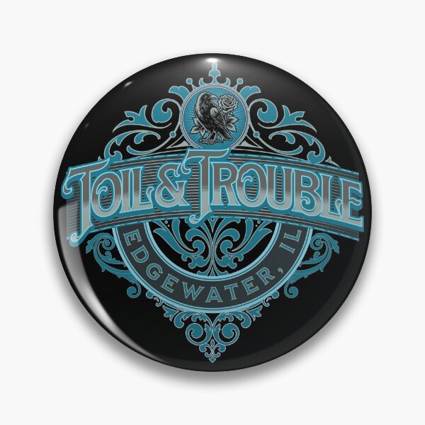 Item preview, Toil & Trouble Bar from When Among Crows by Veronica Roth Vintage Teal Logo  designed and sold by darkskydelights.