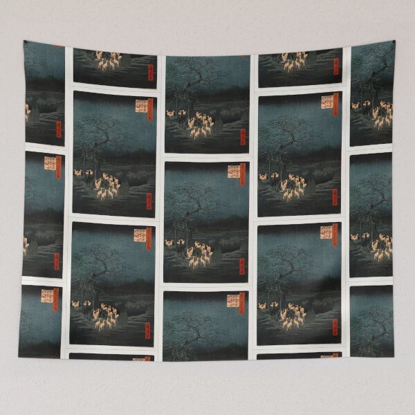 Item preview, Utagawa Hiroshige  New Year's Eve Foxfires at the Changing Tree, Ōji designed and sold by TeeARTHY.