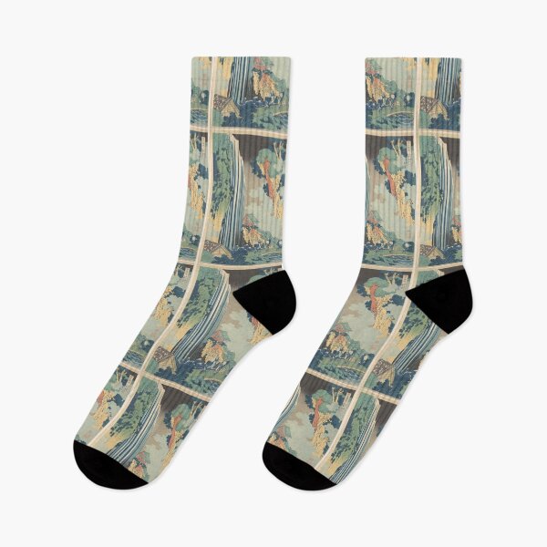 Item preview,  Ono Waterfall on the Kisokaidō (Kisokaidō Ono no bakufu), from the series A Tour of Waterfalls in Various Provinces (Shokoku taki meguri) designed and sold by TeeARTHY.