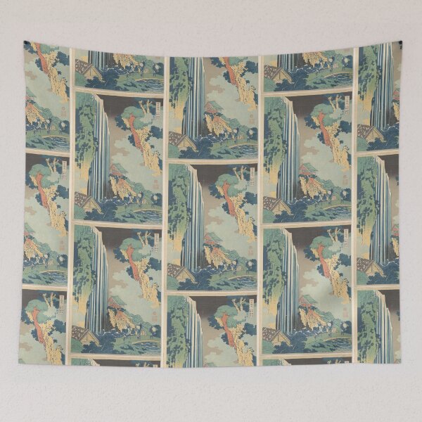 Item preview,  Ono Waterfall on the Kisokaidō (Kisokaidō Ono no bakufu), from the series A Tour of Waterfalls in Various Provinces (Shokoku taki meguri) designed and sold by TeeARTHY.